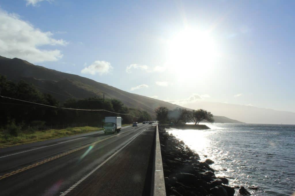Hawaii dmv registration truck on road