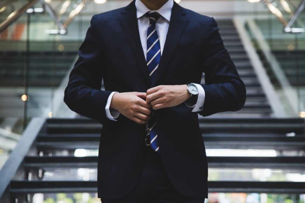 Business formal hawaii man in suit