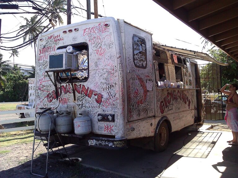 Giovanni's Shrimp Truck on Oahu's North Shore, one of the best food trucks in Hawaii