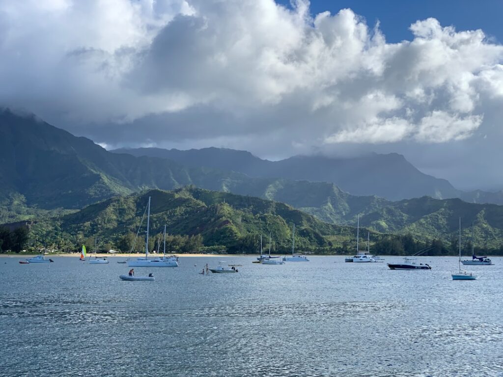 Hanalei Bay on Kauai's north shore — photo by @izhikh on Unsplash